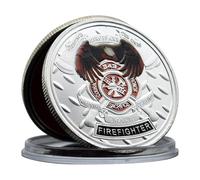911 - Moneda de desafío de bombero que nunca lo hizo en casa, medalla de metal, recuerdo de arte