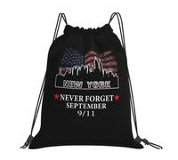 911 Nunca Olvides Hombre Mujer Mochilas Deportiva Casual Bolsa De Deporte Con Cordón Bolsa De Gimnasio Para Baloncesto Senderismo Yoga