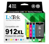 912 912XL Multipack 912 XL Cartuchos de Impresora Compatible para HP 912 Cartuchos de Impresora 912 para HP Officejet Pro 8022 Cartuchos 8020 8012 8010 8014 8024 8025 ( Negro Cian Magenta