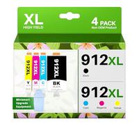 912XL Cartuchos de Tinta Compatible con HP 912 Tinta 912XL para HP OfficeJet 8010 8012 8013 8014 8015 8017 OfficeJet Pro 8022 8020 8021 8023 8024 8025 (Negro Magenta Cian Amarillo)