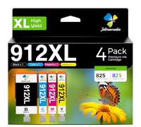 912XL Multipack Compatible para HP 912 Cartuchos de Impresora para HP 912XL Cartuchos para OfficeJet Pro 8022 8020 8023 8024 8025 HP OfficeJet Pro 8010 8012 8014 8015 (Pack de 4, Negro, Cian, Magenta
