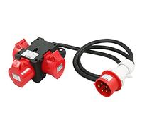 91445 CEE Adaptador 16A 400V 3 X 16A Centro de Distribución de Energía Portátil