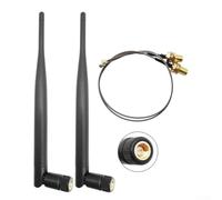 915 MHz para par de antenas LoRa con ganancia de 5 dBi, para conectores macho SMA, optimizado para enrutador interior y configuración de comunicación