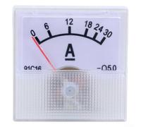 91C16 Amperímetro DC analógico, tipo indicador mecánico metro actual con terminales de cobre para el panel industrial 10A-50A (30A)