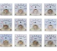 91C4 Amperímetro analógico de 1 mA, 5 mA, 10 mA, 30 mA, 1 A, 2 A, 3 A, 5 A, 10 A, 20 A, 30 A, 50 A, con indicador mecánico de panel, medidor de corriente(0-1A)