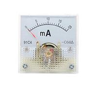 91C4- MA DC tipo puntero miliamperímetro 1mA 5mA 10mA 50mA 100mA 200mA 300mA 500mA placa mecánica analógica amperímetro de mesa 1 Uds(50MA)