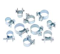 92 abrazaderas de manguera galvanizadas for inyección combustible, for automoción, agricultura y construcción