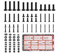 92 Pcs Tornillos VESA, Kit de Hardware de Montaje de TV Universal, M4 M5 M6 M8 Tornillos Soporte de Pared de Montaje de TV para Soportes de Pared de TVs, Televisores de Hasta 80