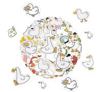 92 Pegatinas De Pato De Dibujos Animados, Animales Lindos, Decorativas Autoadhesivas, Graffiti De Pato, Bricolaje