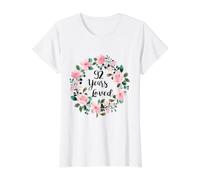 92 Years Loved Men Women 92 Years Old Cool 92nd Birthday Camiseta gráfica económica, Mujer, Blanco, S