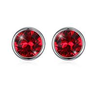 925 cristales de pendientes redondos para mujeres accesorios de joyería fina regalo hecho en China