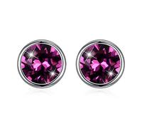 925 cristales de pendientes redondos para mujeres accesorios de joyería fina regalo hecho en China