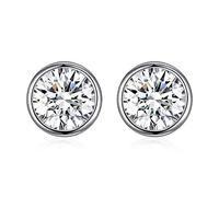925 cristales de pendientes redondos para mujeres accesorios de joyería fina regalo hecho en China