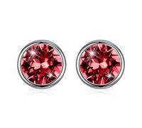 925 cristales de pendientes redondos para mujeres accesorios de joyería fina regalo hecho en China