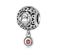 925 Cuentas Colgantes de Encanto de la Colección Del Zodiaco de Plata Esterlina, Regalos Colgantes de Bricolaje para Niñas Compatibles con Pulseras Y Collares de Encanto Pandora Troll Chamilia, KEDD