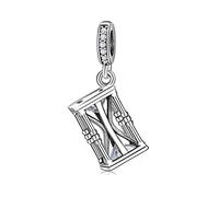 925 Cuentas Colgantes de Plata Esterlina Cuentas de Anillo de Natación de Casa de Flores para Hacer Joyas con Pulsera de Encanto (Color: Pc0498, Tamaño (Color: Pd0, TETEOLALA, Edición 2019, B