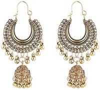 925 Earrings For Women,Tassel Hanging Earrings Retro Moon Bells Earrings Europe and The United States Indian Wind Ear Jewelry Accessories/Ancient