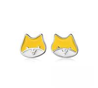 925 Fox Ladies Fashion Cute Creative Animal Party Banquet Jewelry High-End Earrings