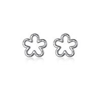 925 Hollow Flower Shaped Ladies Small Jewelry Cute Accessories Fashion Party Banquet High-End Earrings