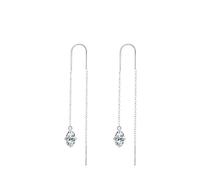 925 Silber Ohrringe, Ohrringe Damen Boho Style Silber Quaste mit Zirkonia Geschenke für Frauen