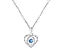 925 Sterling Silver Friendship Dainty Necklaces for Women Infinity Heart Cubic Zirconia Necklace