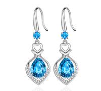 925 Sterling Silver Jewelry Women Fashion Cute Tiny Clear Crystal Stud Earrings Gift For Girls Teens Christmas Gifts(1)