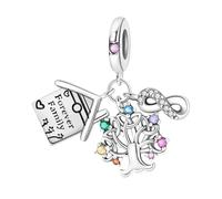 925 Sterling Silver Yellow Flower House Beads Tree of Life Crossing Charms For Bracelet Pendant Women Jewelry para Llaves de casa y Mochilas(KTC1084)