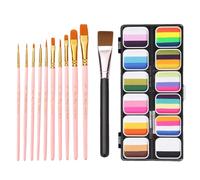 928 / 5,000 Kit De Pintura Facial íris - 12 Colores | Pintura Profesional Para Rostro Y Cuerpo | Paleta Lavable Para Maquillaje Corporal, Disfraces, Festivales, Fiestas, Teatro, Hombres, Mujeres