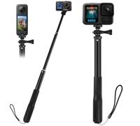 92cm Extensible Impermeable Selfie Stick para GoPro Hero 13 12 11 10 9 Max DJI Osmo 360 Action 5 Pro 4 3 Insta360 X5 X4 X3 Ace Aluminum Alloy Handheld Pole Stick Monopod Action Cam accesorios