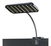 92RA Iluminación LED para acuario, 360°, ahorro de energía y antivaho, intensidad ajustable, impermeable, para plantas acuáticas y peces (13W)