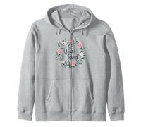 93 Years Loved Men Women Floral 93 Years Old 93th Birthday Sudadera con Capucha