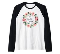 93 Years Loved Women Men 93 Years Old 93th Birthday Camiseta Manga Raglan