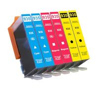 934XL 935XL (2 cian, 2 magenta, 2 amarillos) cartuchos de impresora compatibles con HP 934 935 934XL 935XL 935XL cartuchos de alto rendimiento para HP Officejet Pro 6230 6830 Officejet 6820 6800