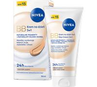 935380 NIVEA BB Crema de Día 5 en 1 SPF 15 Hidratación 24 h, tono claro 50 ml