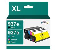 937 Cartuchos de Impresora 937XL compatibles con HP 937 Cartuchos de Impresora 937e para HP Officejet Pro 9120e 9730e 9720e 9122e 9130e 9120b 9132e 9125e (937 XL Negro, Cian, Magenta y Amarillo, 4