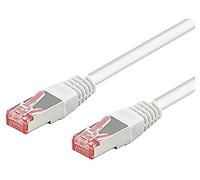 93790 Patch cord S/FTP 6a Line Cu LSZH blanco3 metros sin halógenos 27AWG Goobay