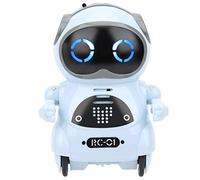 939A Mini Robot Juguete Lindo Interactivo Bailando Compañero para Niños 3+ ABS 85mm (Blue)