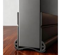 93cm Blanco Burlete Bajo Puerta, Autoadhesivo 2026 de Doble Sellado, Ajustable Tira de Sellado para Antipolvo, Aislamiento Acústico, Viento, Agua e Insectos (Negro)