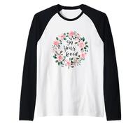 94 Years Loved Men Women 94 Years Old Cool 94th Birthday Camiseta Manga Raglan