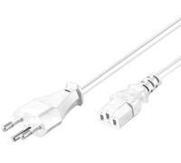 94015 Cable IEC C13 hembra,SEV-1011 (J) macho PVC 2m blanco 10A Goobay