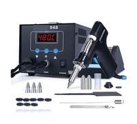 948 Estación de desoldadura de pistola de estaño de succión 90W con apagado automático, pantalla de temperatura precisa variable ºC/°F, suspensión Calefacción de retorno