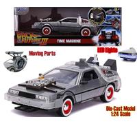 94987 Back To The Future 3 1982 Modelo Deleorean Con Luces 1/24 Fundido
