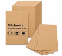 95 Hojas de Cartulina A6 Color de Piel de Vaca, Tarjetas Cartulina Flashcards, Tarjetas para Imprimir, Papel para Escribir Imprimir Manualidades Dibujar Pintar Postales(148 x 105 mm)