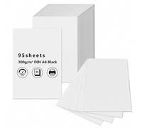 95 Hojas de Cartulina Blanca A6, Tarjetas Cartulina Flashcards Blanco, Tarjetas Blancas para Imprimir, Papel para Escribir Imprimir Manualidades Dibujar Pintar Postales(148 x 105 mm)