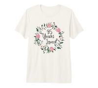 95 Years Loved Men Women Floral 95 Years Old 95th Birthday Camiseta Premium