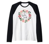 95 Years Loved Women Men 95 Years Old 95th Birthday Camiseta Manga Raglan