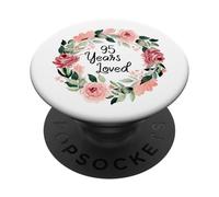 95 Years Loved Women Men 95 Years Old 95th Birthday PopSockets PopGrip Adhesivo