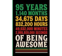 95 Years Of Being Awesome: A Unique 95th Birthday Celebration Journal for Honoring Every Year, Month, Day, and a Lifetime of Love, Family, and Unforgettable Moments Photos Story Journal
