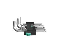 950PKLS/9SM SB Wera Llave Hexagonal, Corta, Hexplus, 9Pzas