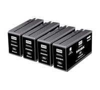 950XL 951XL - Cartuchos de tinta compatibles con HP 950 951, compatible con HP Officejet pro 8600 cartuchos HP Officejet pro 8620 8100 8610 8600 8615 8616 8625 cartuchos - 4 negros